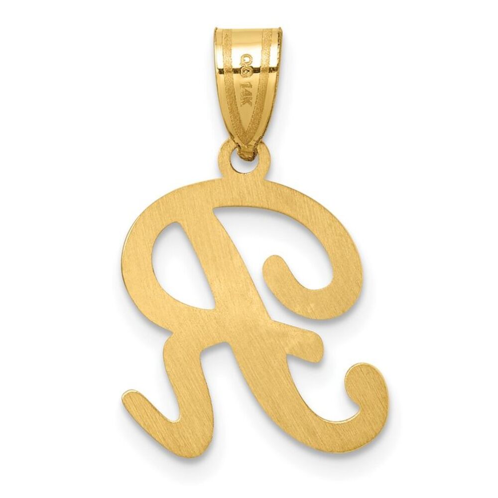 Kazi Luxury 14k Yellow Gold Script Letter R Initi… - image 3